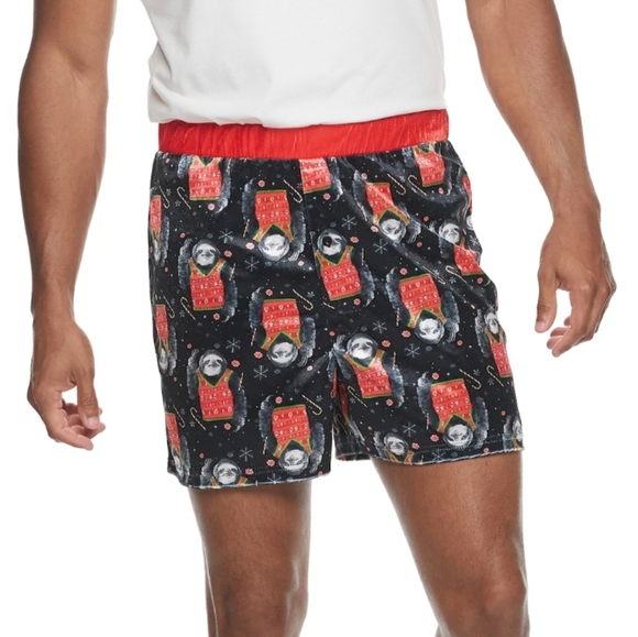 MEN'S 2 PACK LICENSED CHARACTER HOLIDAY BOXERS. - Picture 1 of 3